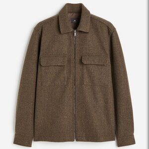 H&M Regular Fit Zip-Up Overshirt